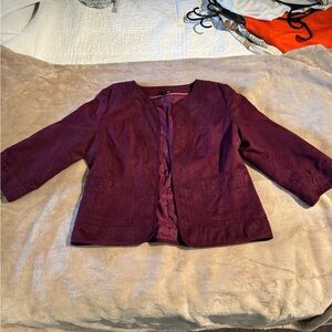 Women’s light faux suede jacket